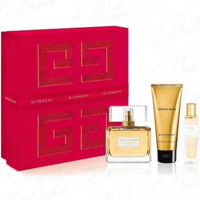 GIVENCHY DAHLIA DIVIN SET edp 75ml edp 15ml b gel 75ml